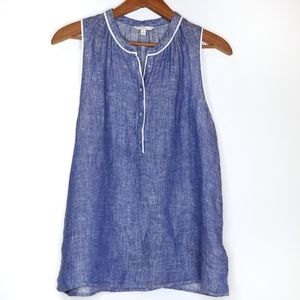 Joie | Tamaline Linen Sleeveless Blouse Top Small